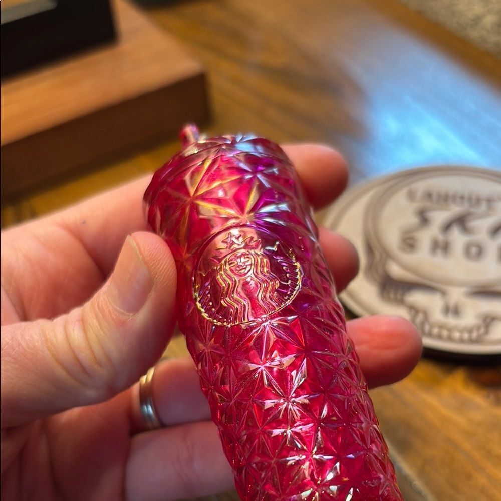 Starbucks Geometric Patterned Keychain - Picture 4 of 7